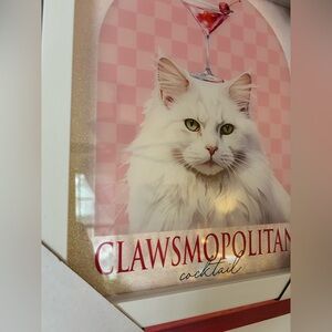 Clawsmopolitan Cocktail Cat Wall Art